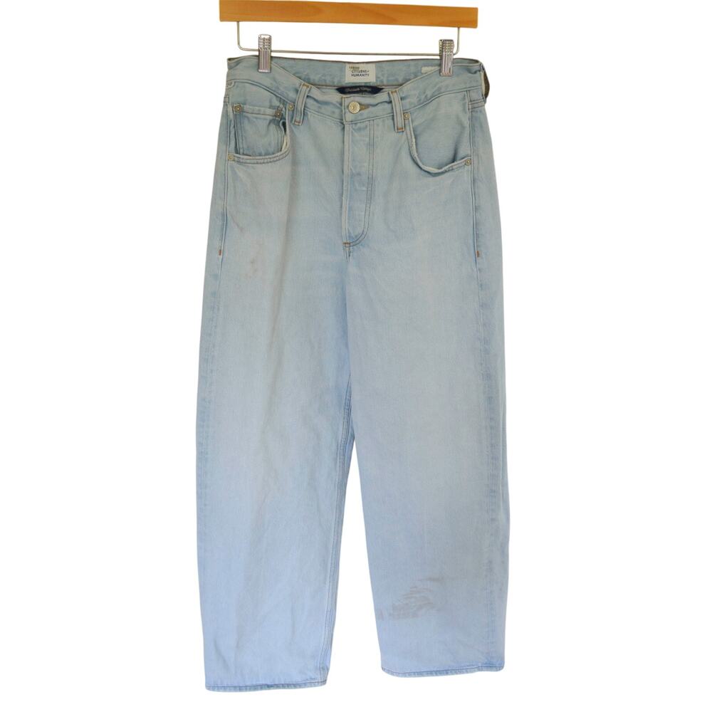 Citizens of Humanity Ayla Baggy Wide Leg Jeans Light Blue
